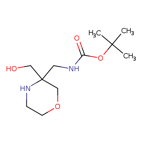 tert-butyl N-{[3-(hydroxymethyl)morpholin-3-yl]methyl}carbamate