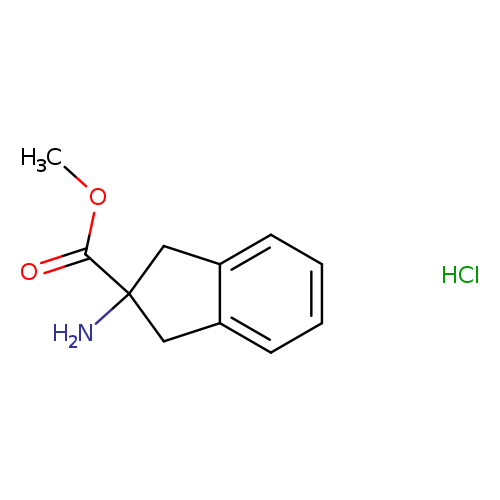 1H-Indene-2-carboxylic acid, 2-amino-2,3-dihydro-, methyl ester, hydrochloride (1:1)
