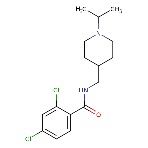 2,4-dichloro-N-{[1-(propan-2-yl)piperidin-4-yl]methyl}benzamide