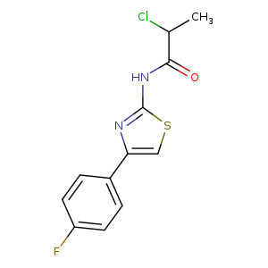 2-chloro-N-[4-(4-fluorophenyl)-1,3-thiazol-2-yl]propanamide