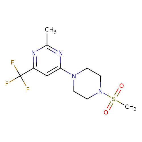 4-(4-methanesulfonylpiperazin-1-yl)-2-methyl-6-(trifluoromethyl)pyrimidine