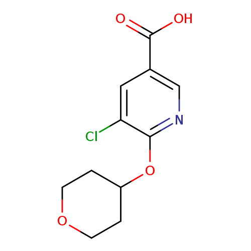 5-chloro-6-(oxan-4-yloxy)pyridine-3-carboxylic acid