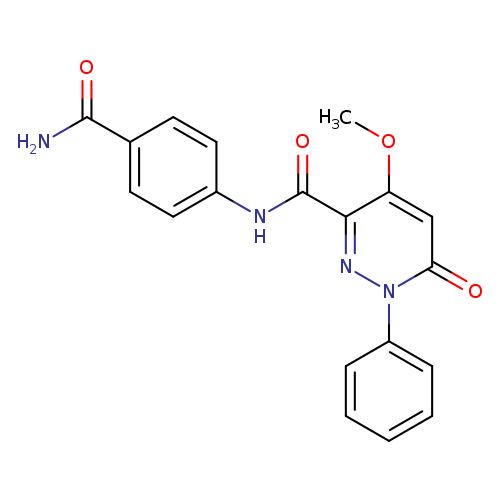 N-(4-carbamoylphenyl)-4-methoxy-6-oxo-1-phenyl-1,6-dihydropyridazine-3-carboxamide