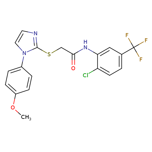 N-[2-chloro-5-(trifluoromethyl)phenyl]-2-{[1-(4-methoxyphenyl)-1H-imidazol-2-yl]sulfanyl}acetamide