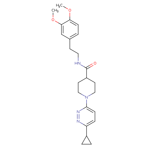 1-(6-cyclopropylpyridazin-3-yl)-N-[2-(3,4-dimethoxyphenyl)ethyl]piperidine-4-carboxamide