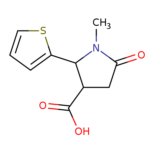 1-Methyl-5-oxo-2-(thiophen-2-yl)pyrrolidine-3-carboxylic acid