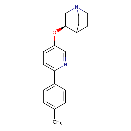 1-Azabicyclo[2.2.2]octane, 3-[[6-(4-methylphenyl)-3-pyridinyl]oxy]-, (3R)-