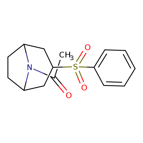 1-[3-(benzenesulfonyl)-8-azabicyclo[3.2.1]octan-8-yl]ethan-1-one