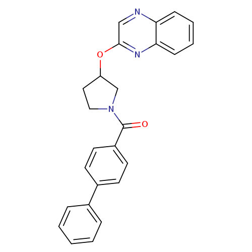 2-[(1-{[1,1'-biphenyl]-4-carbonyl}pyrrolidin-3-yl)oxy]quinoxaline