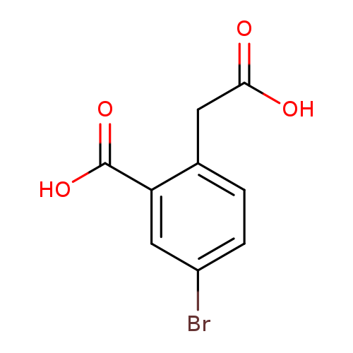 Benzeneacetic acid, 4-bromo-2-carboxy-