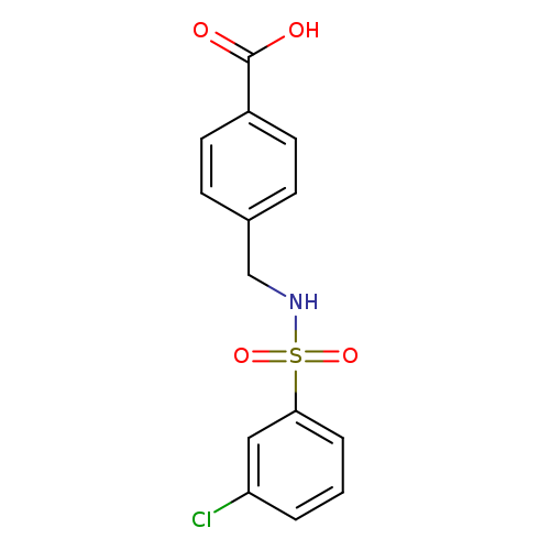 4-(([(3-CHLOROPHENYL)SULFONYL]AMINO)METHYL)BENZOIC ACID