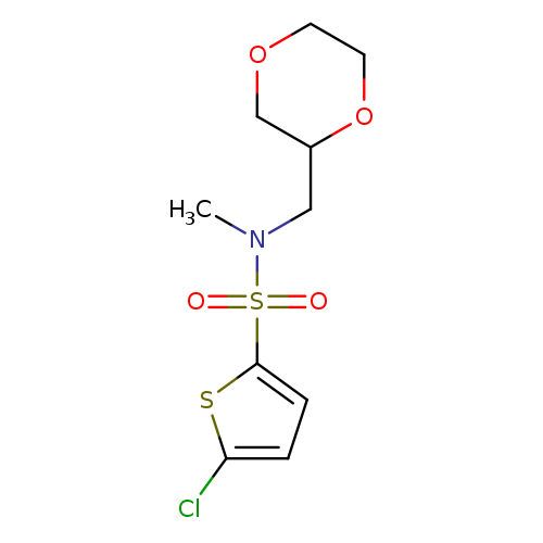 5-chloro-N-[(1,4-dioxan-2-yl)methyl]-N-methylthiophene-2-sulfonamide