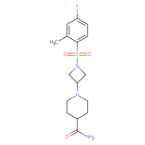 1-[1-(4-fluoro-2-methylbenzenesulfonyl)azetidin-3-yl]piperidine-4-carboxamide