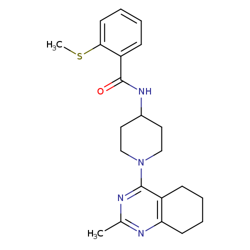 N-[1-(2-methyl-5,6,7,8-tetrahydroquinazolin-4-yl)piperidin-4-yl]-2-(methylsulfanyl)benzamide