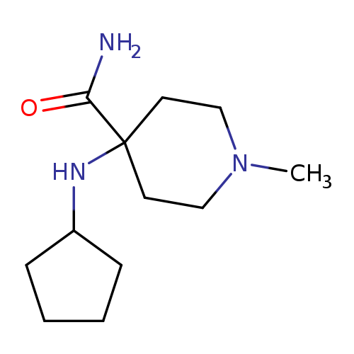 4-(cyclopentylamino)-1-methylpiperidine-4-carboxamide