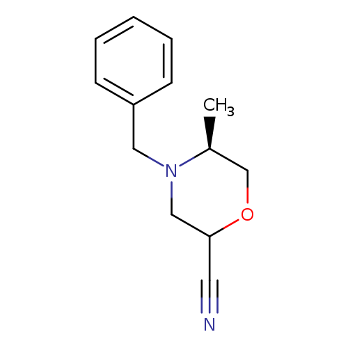 (5S)-4-benzyl-5-methylmorpholine-2-carbonitrile