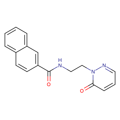 N-[2-(6-oxo-1,6-dihydropyridazin-1-yl)ethyl]naphthalene-2-carboxamide