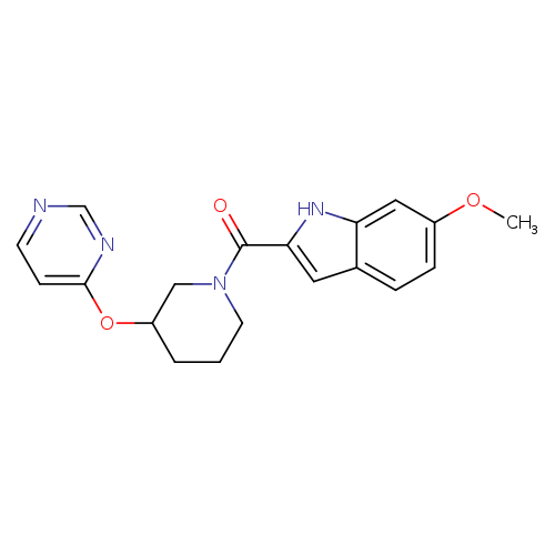 6-methoxy-2-[3-(pyrimidin-4-yloxy)piperidine-1-carbonyl]-1H-indole