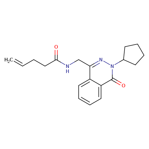N-[(3-cyclopentyl-4-oxo-3,4-dihydrophthalazin-1-yl)methyl]pent-4-enamide