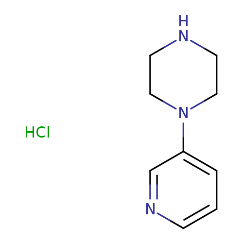 Piperazine, 1-(3-pyridinyl)-, hydrochloride (1:1)