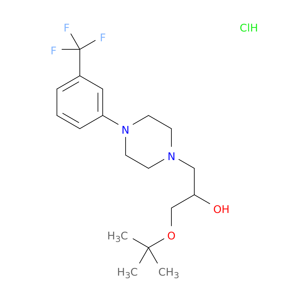 1-(tert-butoxy)-3-{4-[3-(trifluoromethyl)phenyl]piperazin-1-yl}propan-2-ol hydrochloride