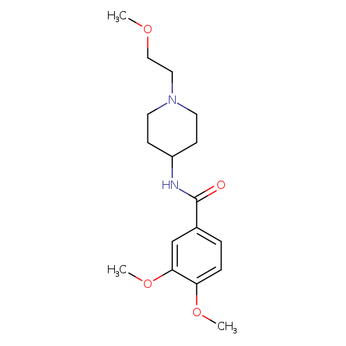 3,4-dimethoxy-N-[1-(2-methoxyethyl)piperidin-4-yl]benzamide