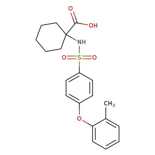 1-((4-(o-Tolyloxy)phenyl)sulfonamido)cyclohexane-1-carboxylic acid
