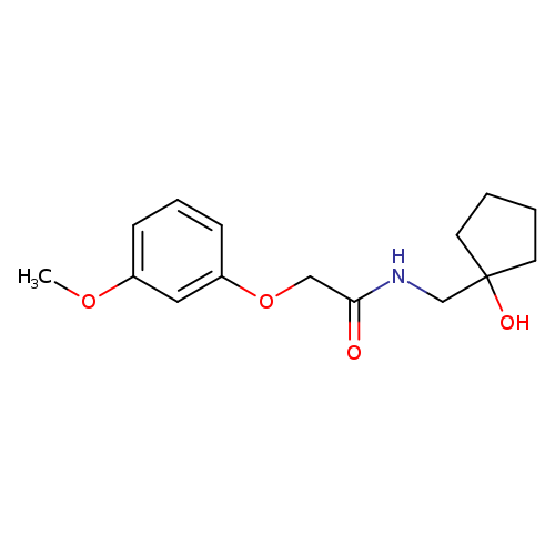 N-[(1-hydroxycyclopentyl)methyl]-2-(3-methoxyphenoxy)acetamide
