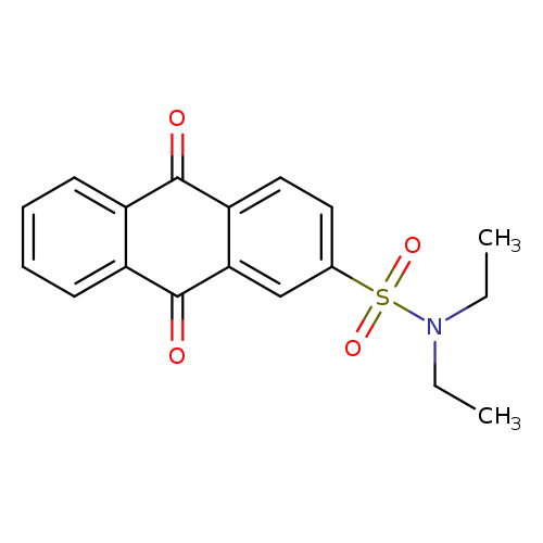 N,N-diethyl-9,10-dioxo-9,10-dihydroanthracene-2-sulfonamide