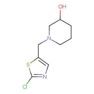 1-(2-Chloro-thiazol-5-ylMethyl)-piperidin-3-ol, 98+% C9H13ClN2OS, MW