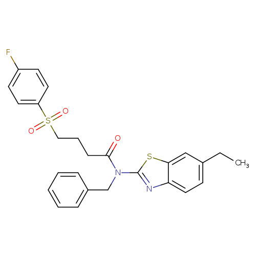 N-benzyl-N-(6-ethyl-1,3-benzothiazol-2-yl)-4-(4-fluorobenzenesulfonyl)butanamide