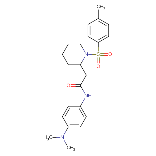 N-[4-(dimethylamino)phenyl]-2-[1-(4-methylbenzenesulfonyl)piperidin-2-yl]acetamide