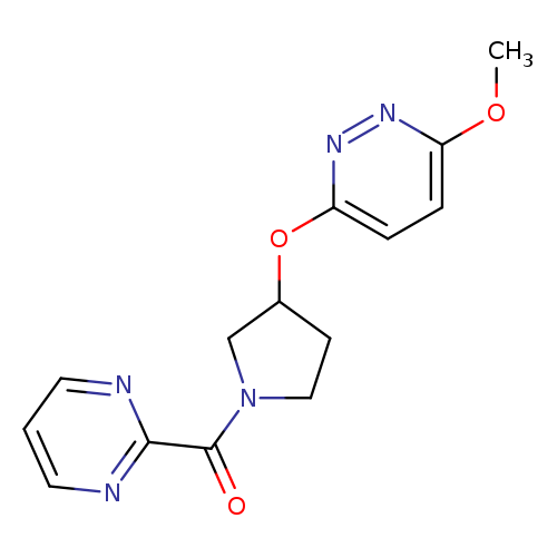 3-methoxy-6-{[1-(pyrimidine-2-carbonyl)pyrrolidin-3-yl]oxy}pyridazine