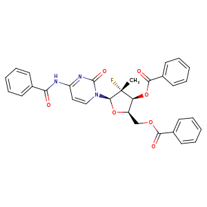 [(2R,3S,4R,5R)-5-(4-benzamido-2-oxo-1,2-dihydropyrimidin-1-yl)-3-(benzoyloxy)-4-fluoro-4-methyloxolan-2-yl]methyl benzoate