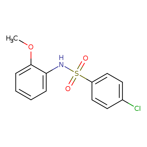 Benzenesulfonamide, 4-chloro-N-(2-methoxyphenyl)-