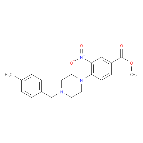 methyl 4-{4-[(4-methylphenyl)methyl]piperazin-1-yl}-3-nitrobenzoate
