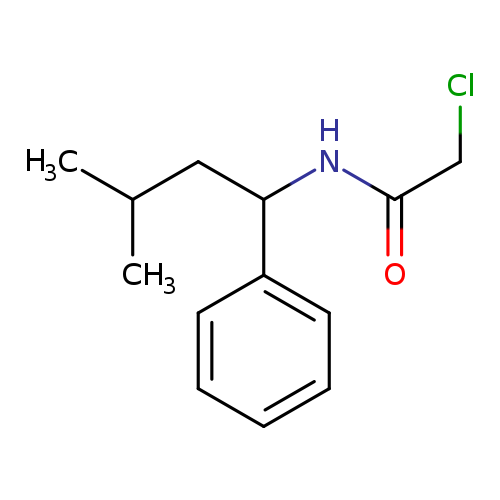 2-chloro-N-(3-methyl-1-phenylbutyl)acetamide