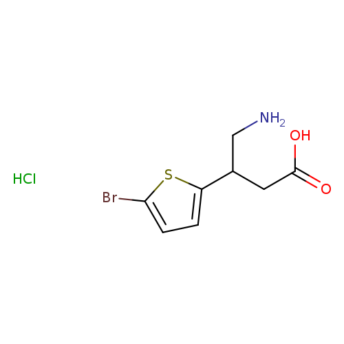 4-amino-3-(5-bromothiophen-2-yl)butanoic acid hydrochloride