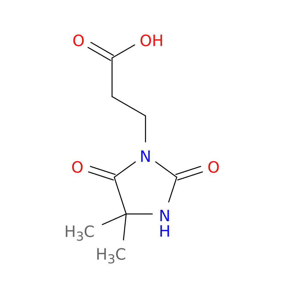 3-(4,4-Dimethyl-2,5-dioxoimidazolidin-1-yl)propanoic acid hydrate