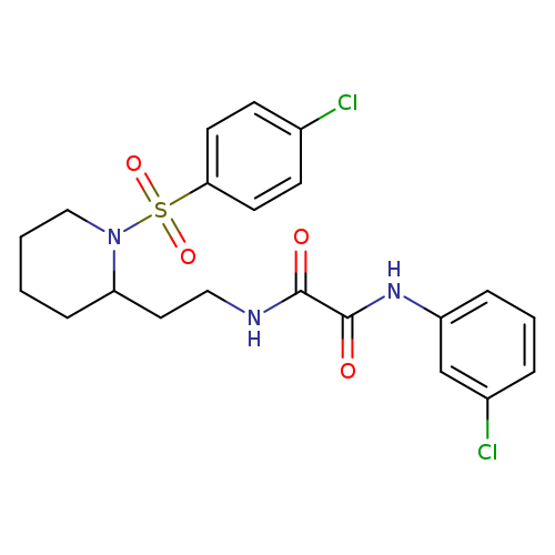N-{2-[1-(4-chlorobenzenesulfonyl)piperidin-2-yl]ethyl}-N'-(3-chlorophenyl)ethanediamide
