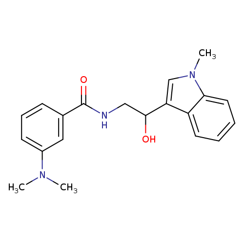 3-(dimethylamino)-N-[2-hydroxy-2-(1-methyl-1H-indol-3-yl)ethyl]benzamide