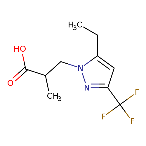 3-[5-ethyl-3-(trifluoromethyl)-1H-pyrazol-1-yl]-2-methylpropanoic acid