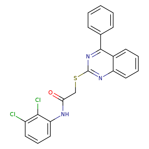 N-(2,3-dichlorophenyl)-2-[(4-phenylquinazolin-2-yl)sulfanyl]acetamide