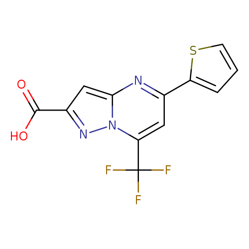 5-Thien-2-yl-7-(trifluoromethyl)pyrazolo[1,5-a]pyrimidine-2-carboxylic acid