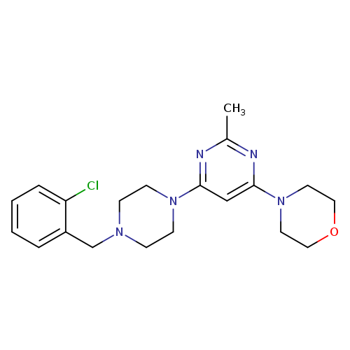 4-(6-{4-[(2-chlorophenyl)methyl]piperazin-1-yl}-2-methylpyrimidin-4-yl)morpholine