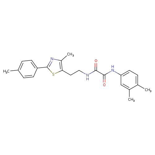 N'-(3,4-dimethylphenyl)-N-{2-[4-methyl-2-(4-methylphenyl)-1,3-thiazol-5-yl]ethyl}ethanediamide