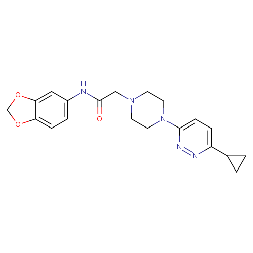 N-(2H-1,3-benzodioxol-5-yl)-2-[4-(6-cyclopropylpyridazin-3-yl)piperazin-1-yl]acetamide