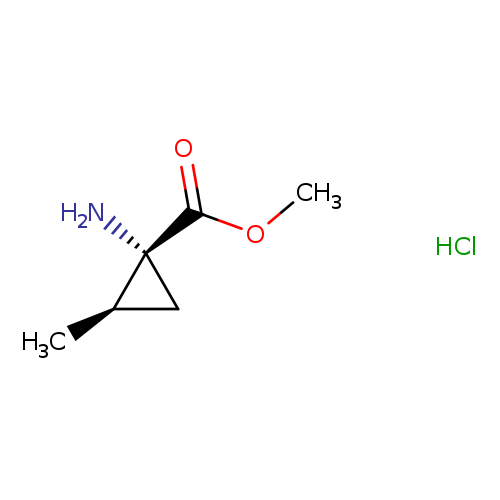 Cyclopropanecarboxylic acid, 1-amino-2-methyl-, methyl ester, hydrochloride, trans- (9CI)