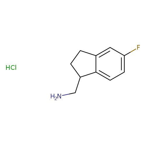 (5-fluoro-2,3-dihydro-1H-inden-1-yl)methanamine hydrochloride