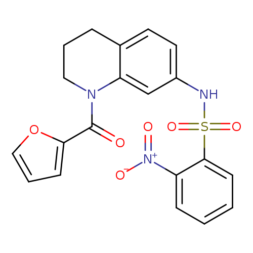 N-[1-(furan-2-carbonyl)-1,2,3,4-tetrahydroquinolin-7-yl]-2-nitrobenzene-1-sulfonamide